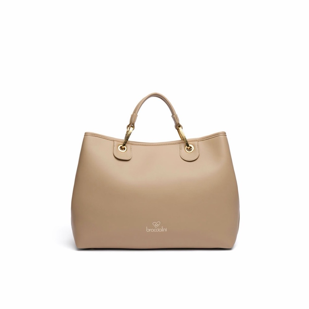 Braccialini Taupe Women's Tote Bag
